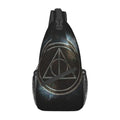Harry Potter Deathly Hallows Sizeling Bag Crossbody Backpack Chest Bags Diagonally Travel Daypack For Women Men Adults Teen