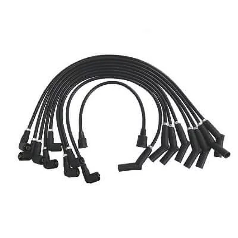 Sizecott Drake C5OZ-12259-BK8 289-302 8mm Ford Logo Ignition Wires Black Fits select: 1966-1973 FORD MUSizeTANG