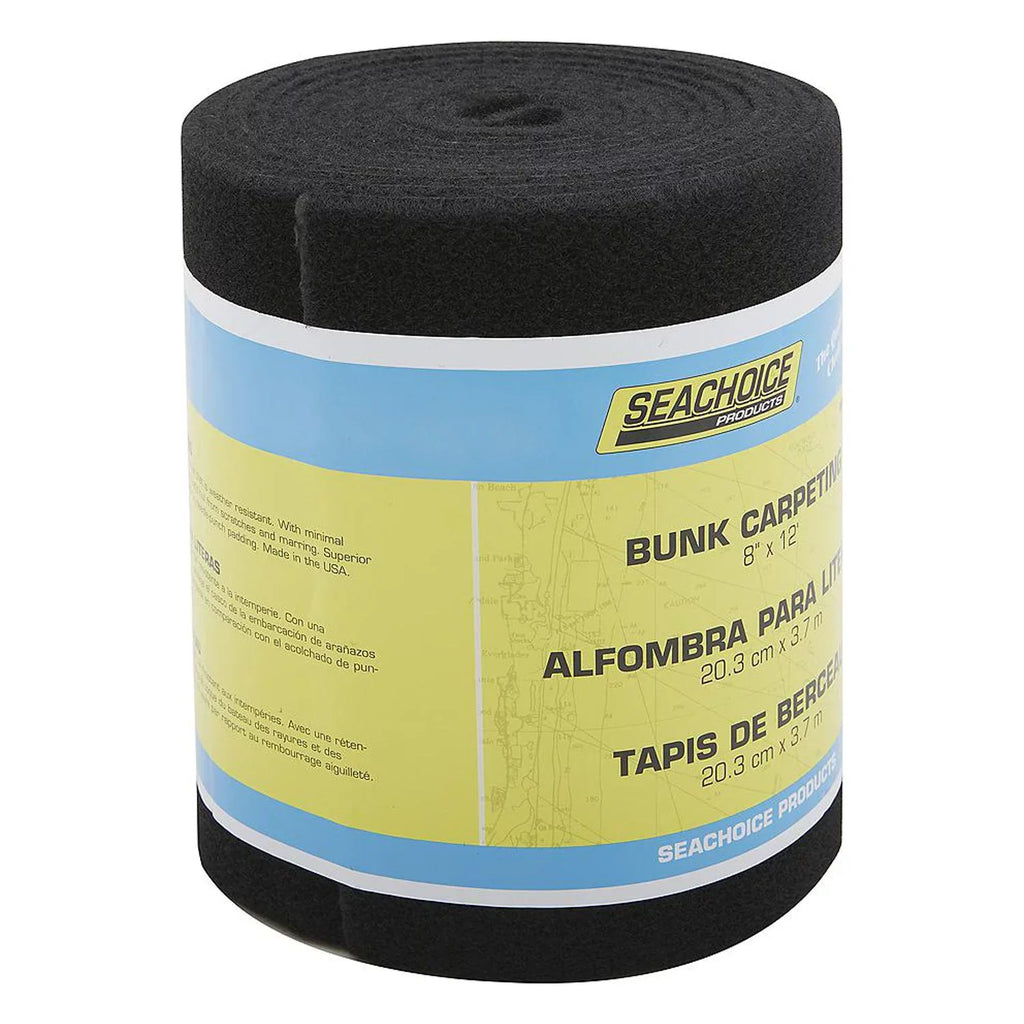 SizeeaChoice  55983; Bunk Carpet 8-Inch X 12-Foot Black
