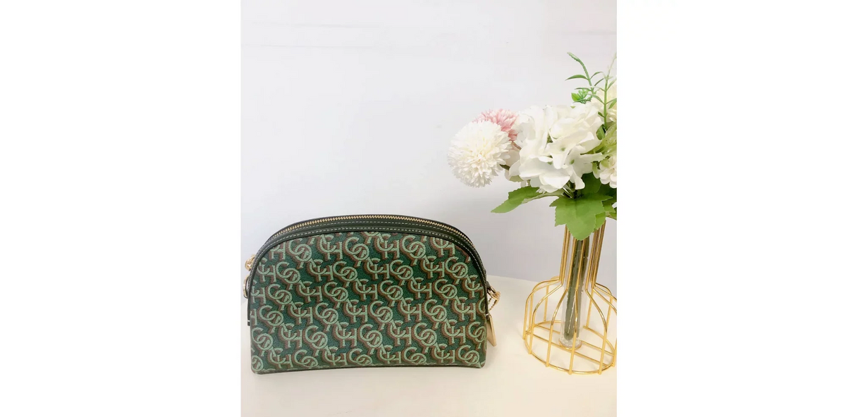 Coach CF343 Madi Crossbody With Coach Monogram Print IN Green
