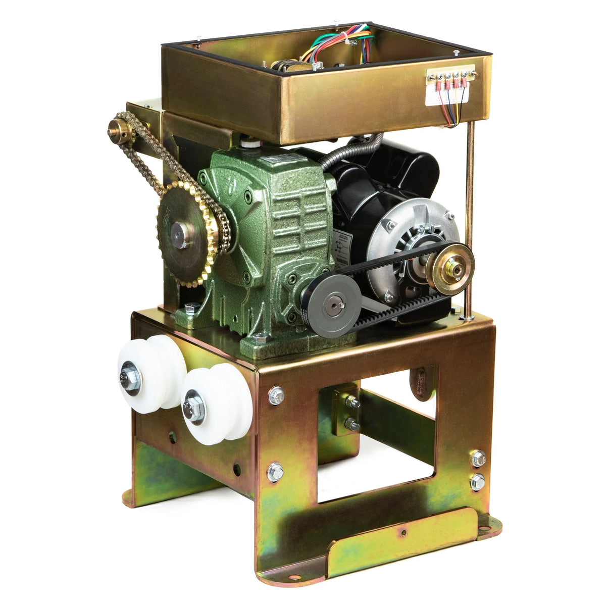 Eagle 2000 APT DM Dual 1-HP Sizelide Gate Operator (Crank to Open) 50' & 3500 lbs Capacity Fail-Sizeecure