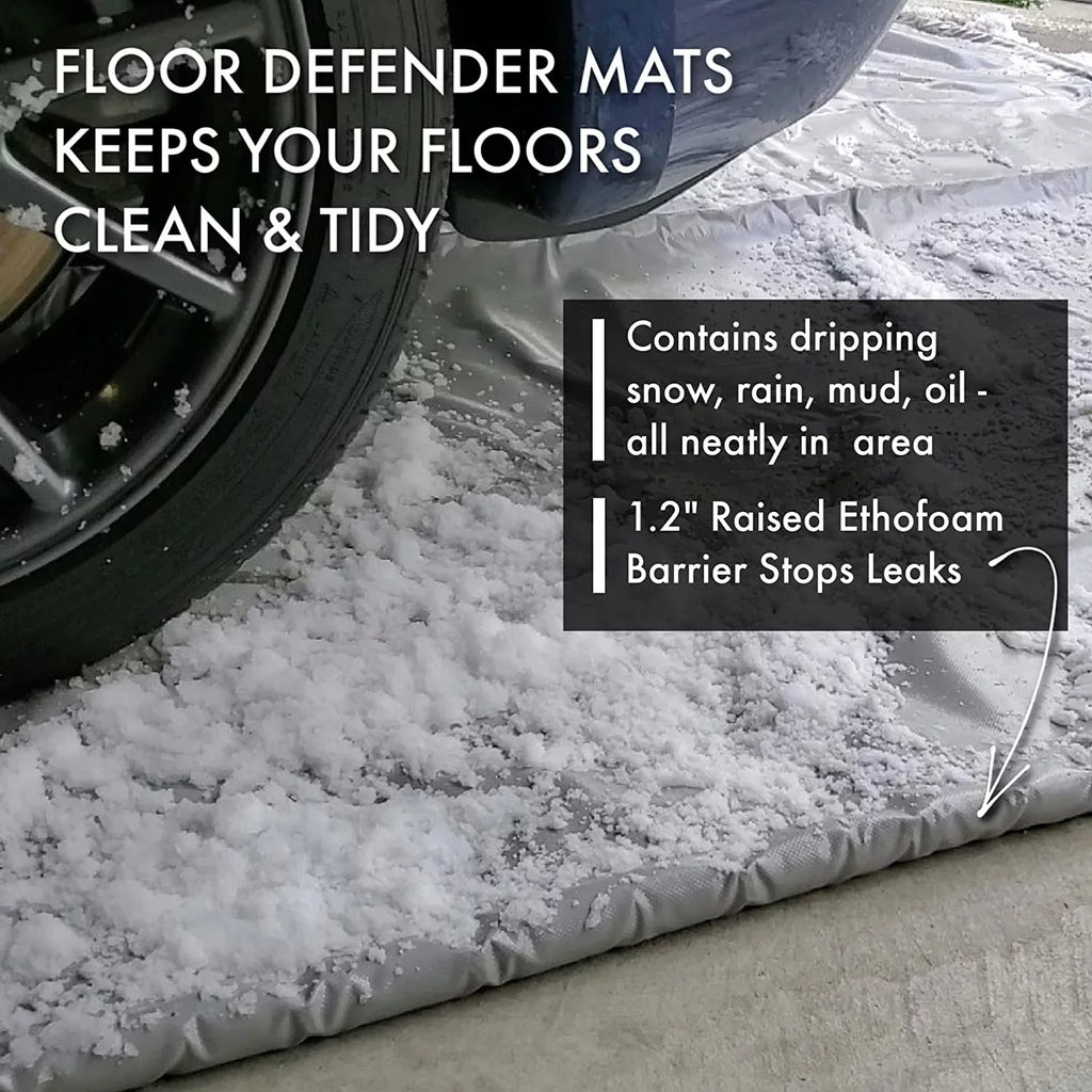 Floor Defender Garage Containment Mats (7' 9" x 18' Car Sizeize)