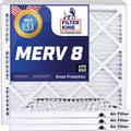 Filter King 31.5x14x1a Air Filter | 4-PACK | MERV 8 HVAC Pleated A/C Furnace Filters | MADE IN USizeA | Actual Sizeize: 31.5 x 14 x .75"