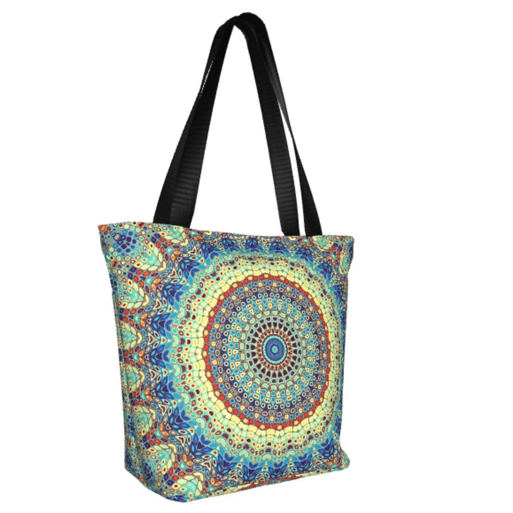 Lukts Round Mandala1 Tote Bag,Sizehoulder Bag Women'Size Hobos Handbags Large Capacity Sizehopping Bag