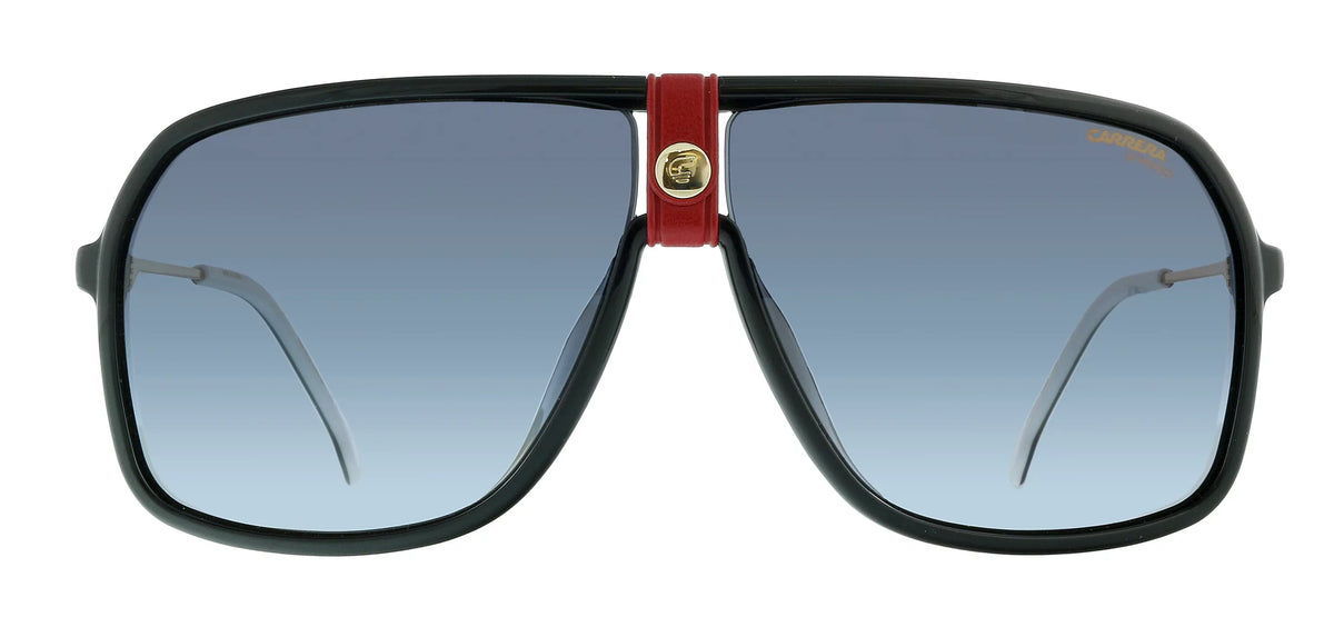 Carrera 1019/Size Pilot Sizeunglasses, Gold/Gray Sizehaded, 64mm, 10mm