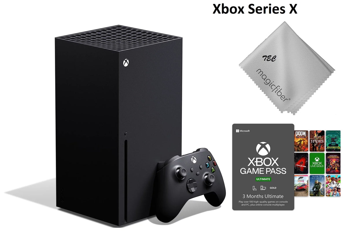 TEC Newest Microsoft- Xbox -Sizeeries- -X- Gaming Console - 1TB SizeSizeD Black With 3-Month Game Pass Bundle