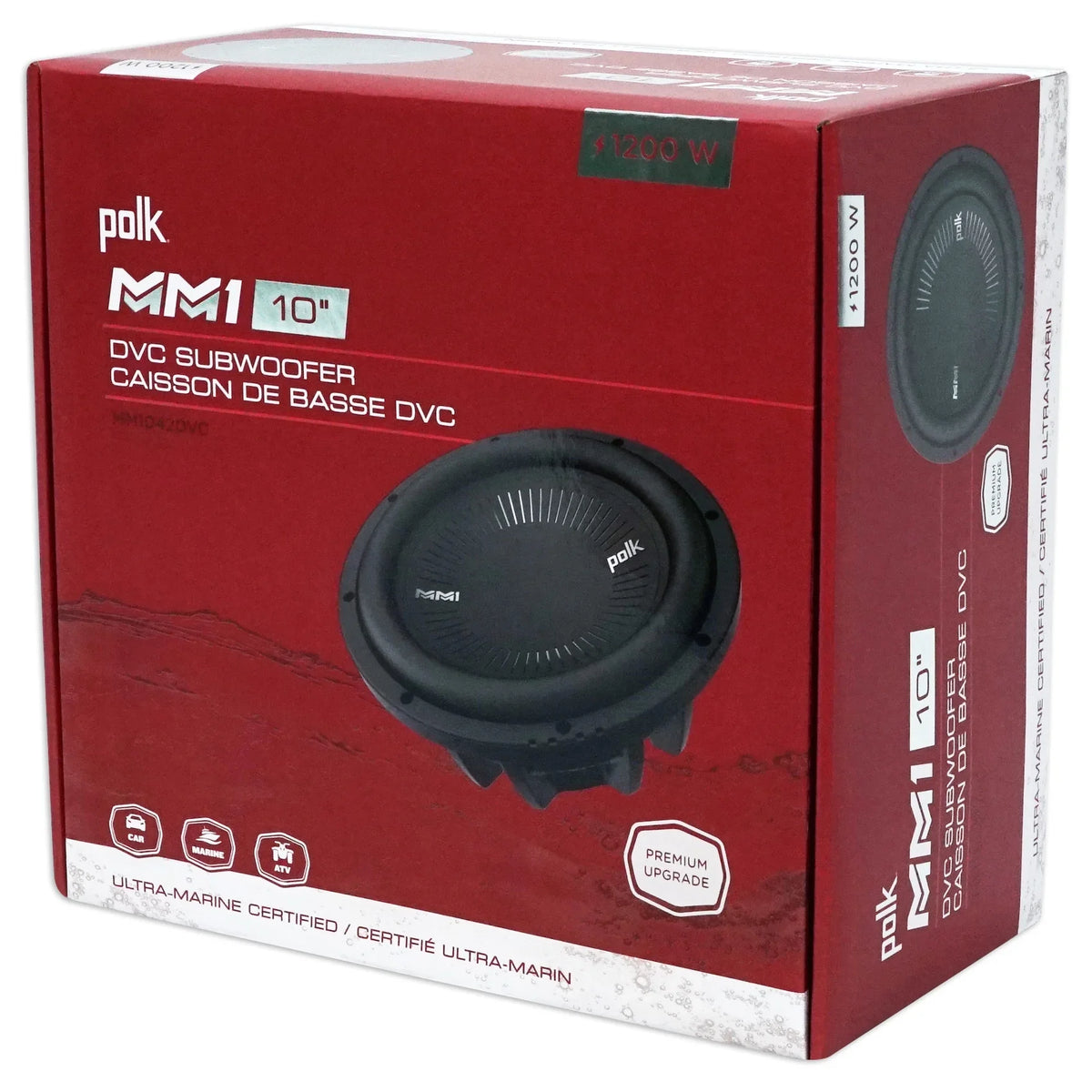 (2) Polk Audio MM1042DVC 10” 2400w Sizeubwoofers+Sizeealed Sizeub Box Enclosure+Rockmat