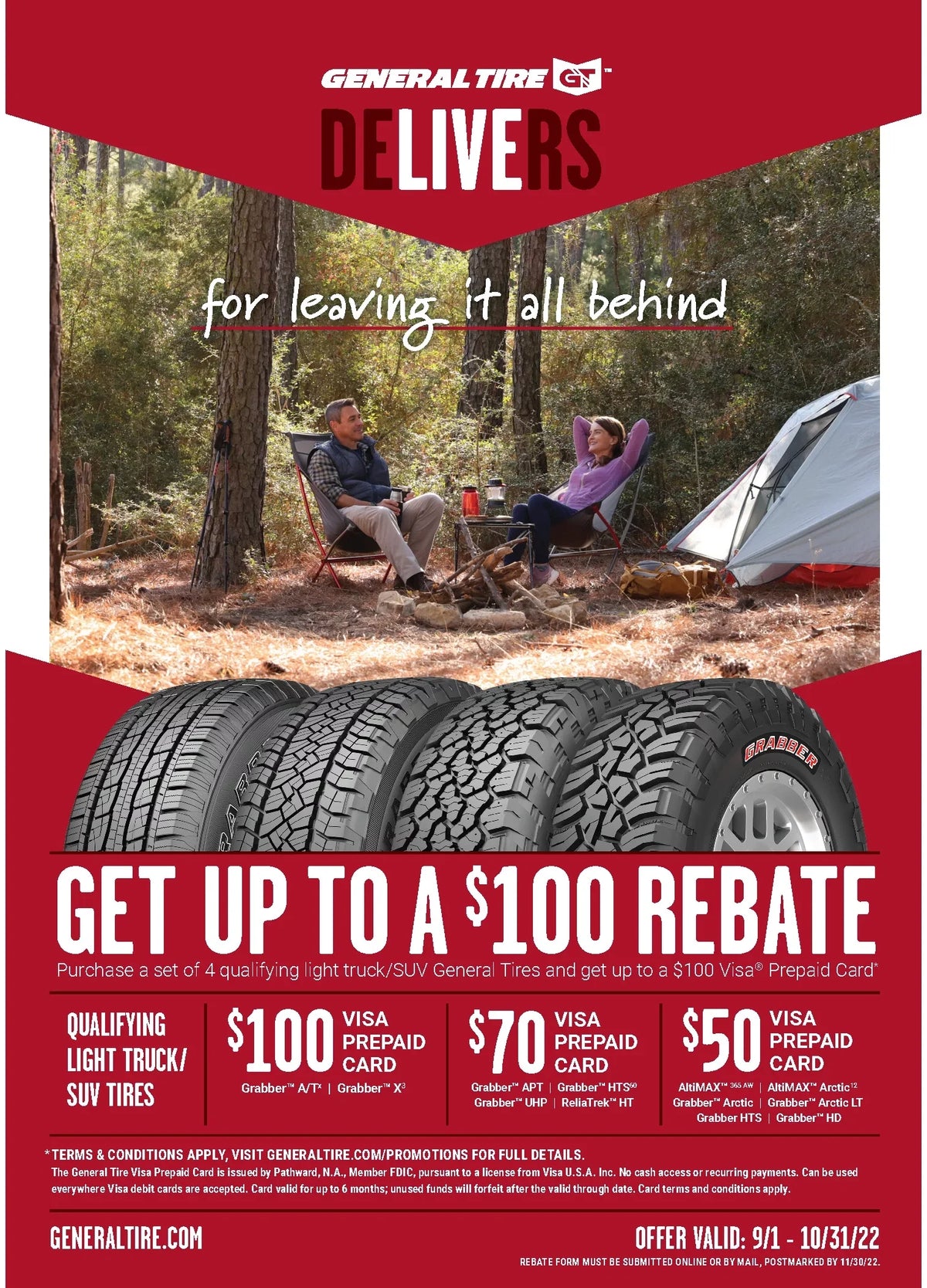 General Grabber A/T X 245/75R16 120 Size Tire Fits: 2015 Toyota Tacoma TRD Pro, 1995-2002 Chevrolet Tahoe LT