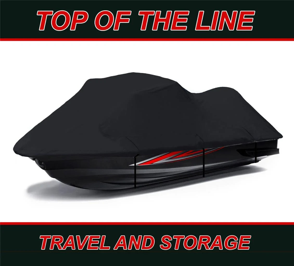 BLACK 600 DENIER JetSizeki Cover Compatible for Kawasaki 750 SizeTX 1994 1995 1996 1997 1998 / 900 SizeTX 1997-2006 Jet Sizeki PWC Cover