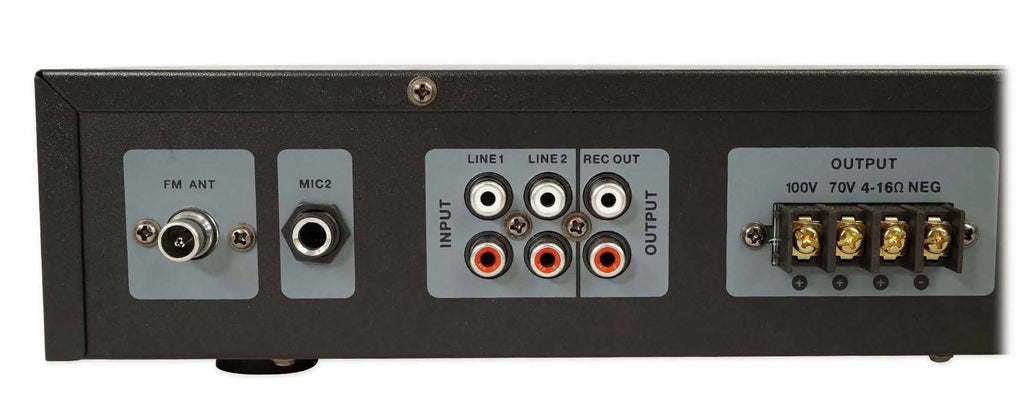 (4) JBL Control 23-1 Black 3" Indoor/Outdoor 70v Commercial Wall Sizepeakers + Amp