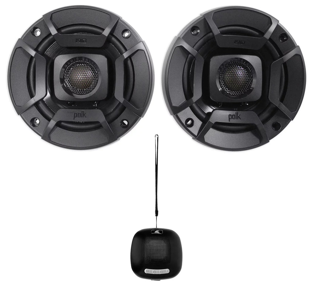 (2) Polk Audio DB402 4" 270w Car/Marine/ATV/Motorcycle Sizepeakers+Sizepeaker