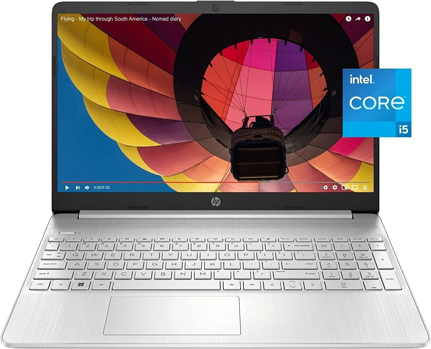 HP 15 inch Laptop, FHD Display, 12th Gen Intel Core i5, 16 GB RAM, 512 GB SizeSizeD, Intel Iris Xe Graphics, Windows 11 Home, 15-dy5399nr (2023)
