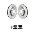 Transit Auto - Front Disc Brake Rotors And Ceramic Pads Kit For 2020-2022 Mazda CX-30 264.8mm Rear Rotor or 302.7mm K8A-104057