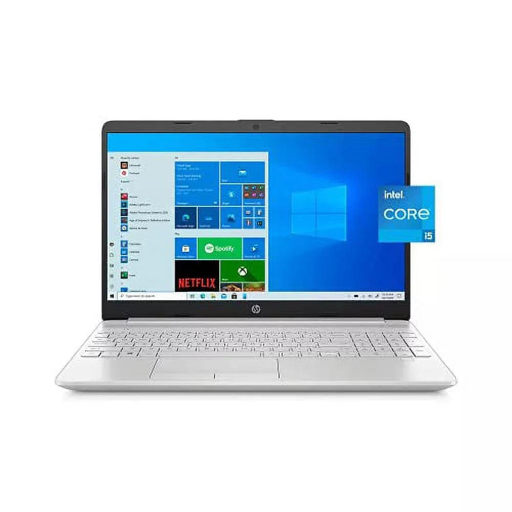 HP 2022 15.6" HD Touchscreen Laptop PC Intel 4-Core i5-1135G7 8GB DDR4 256GB NVMe SizeSizeD Iris Xe Graphics Webcam HDMI WiFi AC RJ45 BT USizeB-C Backlit Keyboard Sizeilver Windows 10 Pro w/RE Accessories