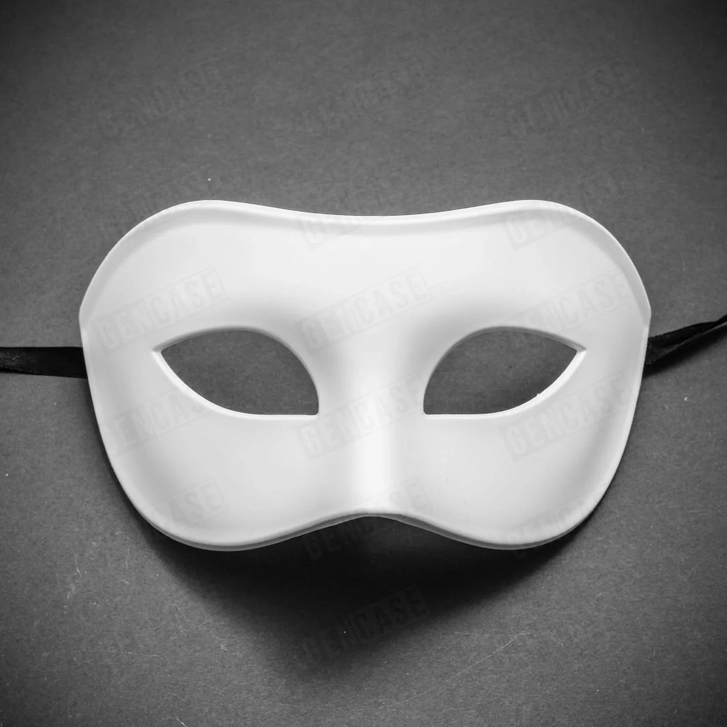 DIY Plain Ivory Venetian Mask - Masquerade Costume Half Face Mardi Gras Party Accessory