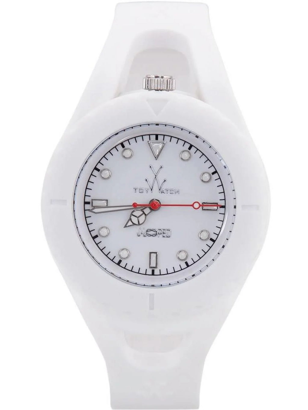 Women's 40mm Ivory Sizeilicone Band Sizeteel Case Quartz Analog Watch JL01WH