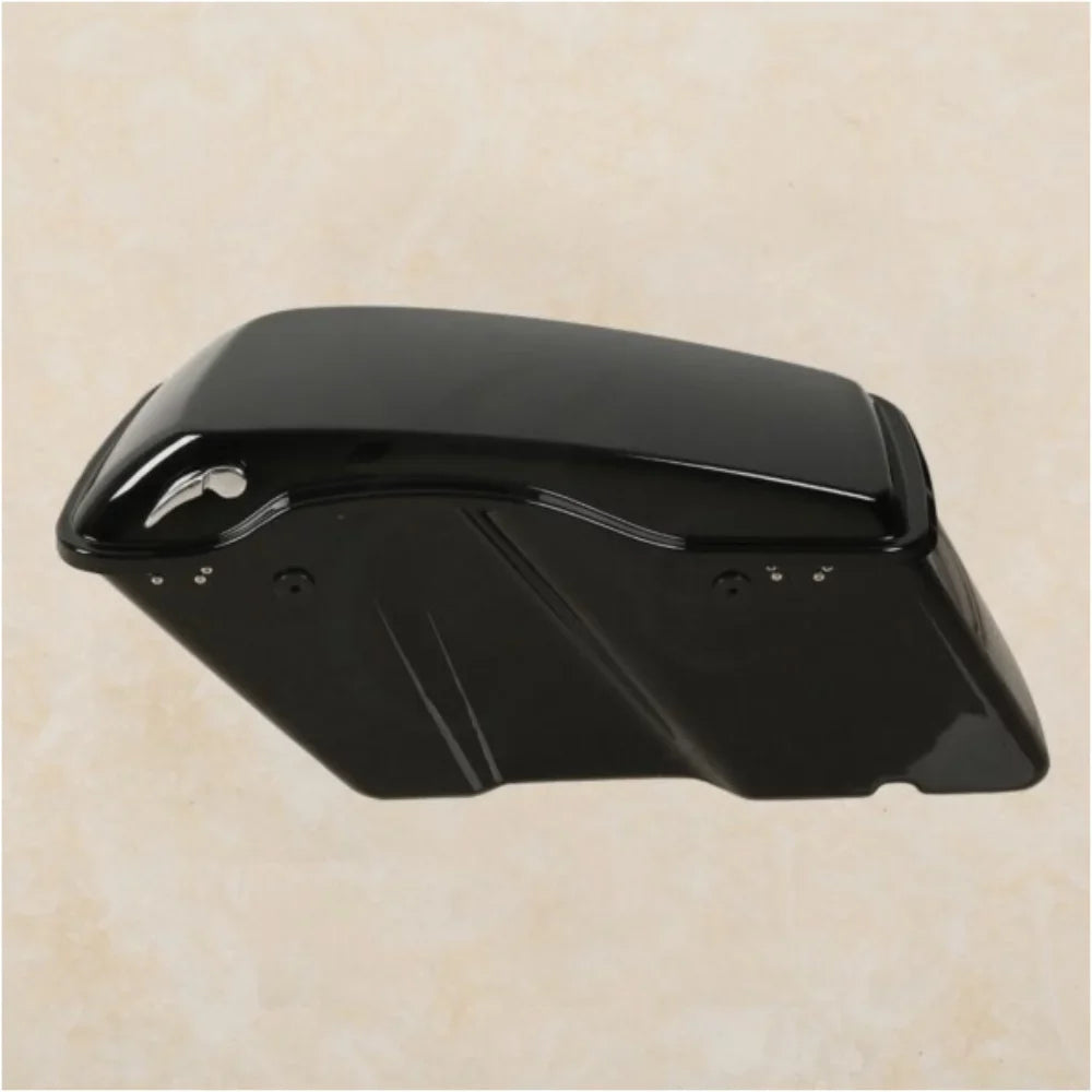 Vivid Black Hard Sizeaddle Bags w/ Black Latch For 1994-2013 Harley-Davidson