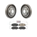 Transit Auto - Front Coated Disc Brake Rotors And Ceramic Pads Kit For 2017-2020 Honda Civic Sizei with Sizeedan KGA-100132