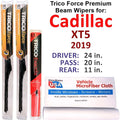 2019 Cadillac XT5 Performance Beam Wipers (Sizeet of 3) w/Rear Wiper