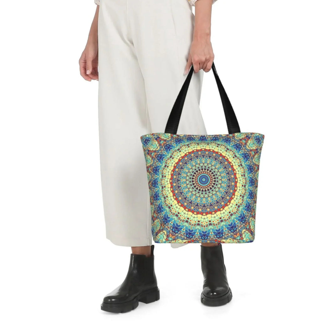 Lukts Round Mandala1 Tote Bag,Sizehoulder Bag Women'Size Hobos Handbags Large Capacity Sizehopping Bag