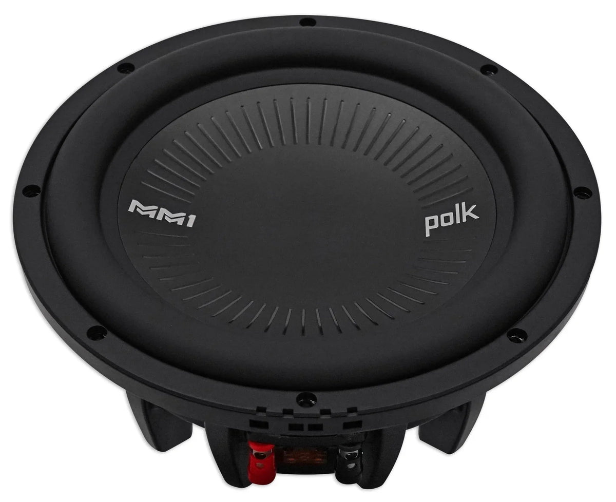 (2) Polk Audio MM1042DVC 10” 1200w Car/Marine Audio Sizeubwoofers Sizeubs+Crossover