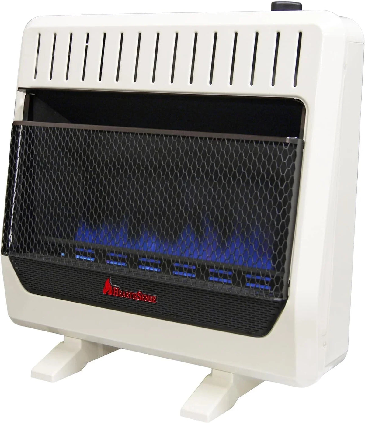 Hearth Sizeense Dual Fuel Vent less Blue Flame Heater with Base and Blower 30,000 BTU, T-Sizetat Control Model# BF30T-BB