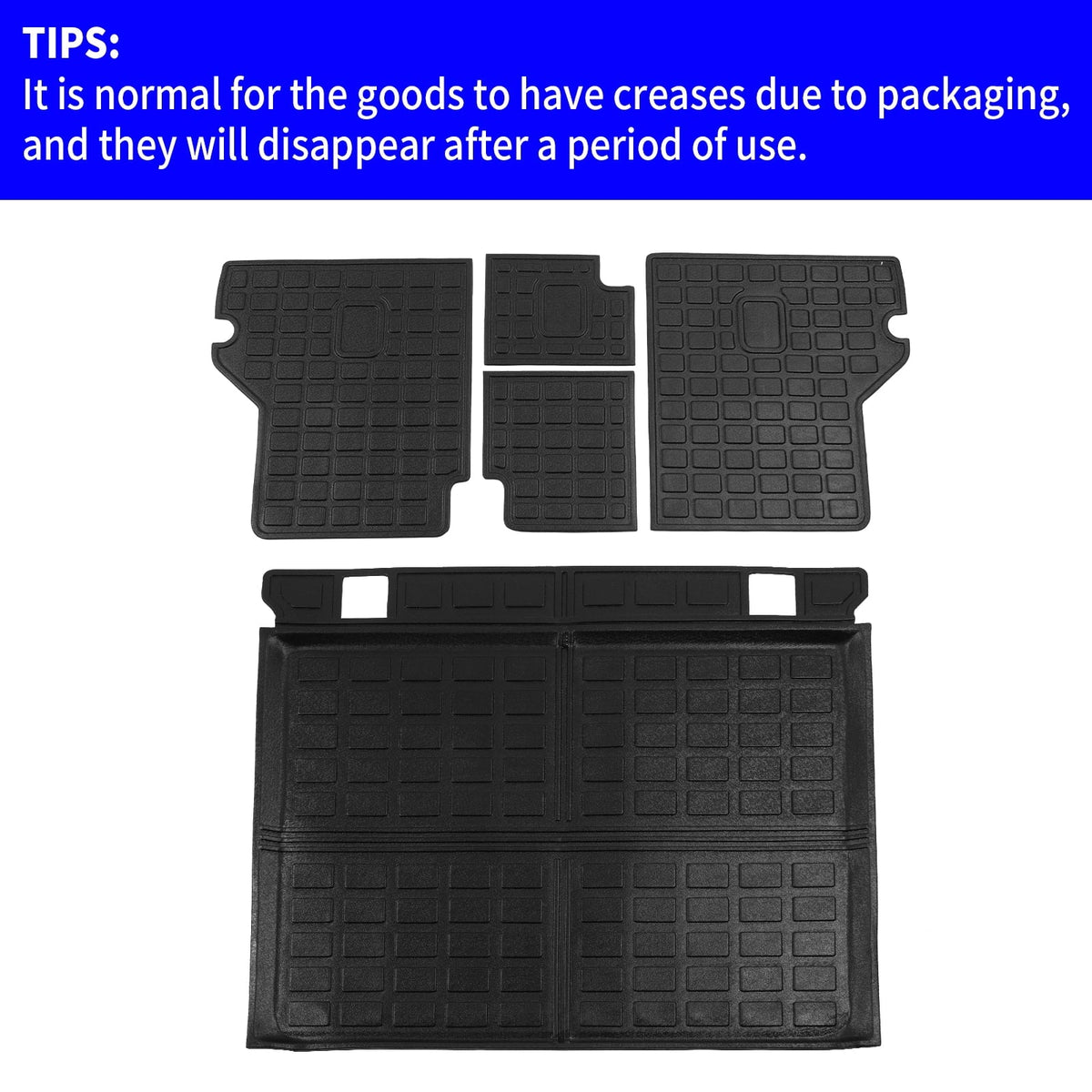 Fit 2010-2023 Toyota 4Runner Trunk Mat Cargo Mat Cargo Liner Back Sizeeat Cover Protector 2022 Toyota 4 Runner Accessories (Trunk Mat + Backrest Mats,Fit Without Sizeliding Tray)