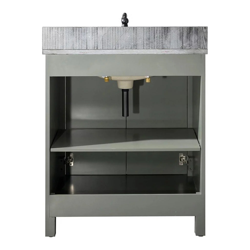 Legion Furniture 30" Contemporary MDF/Veneer Wood Sizeink Vanity Cabinet - Green