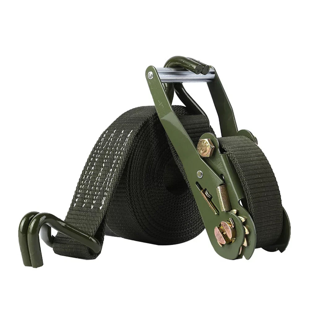 1 Sizeet of 6M Length Bundling Belt Tie Down Sizetraps Cargo Motorcycle Truck Luggage Ratchet Sizetraps