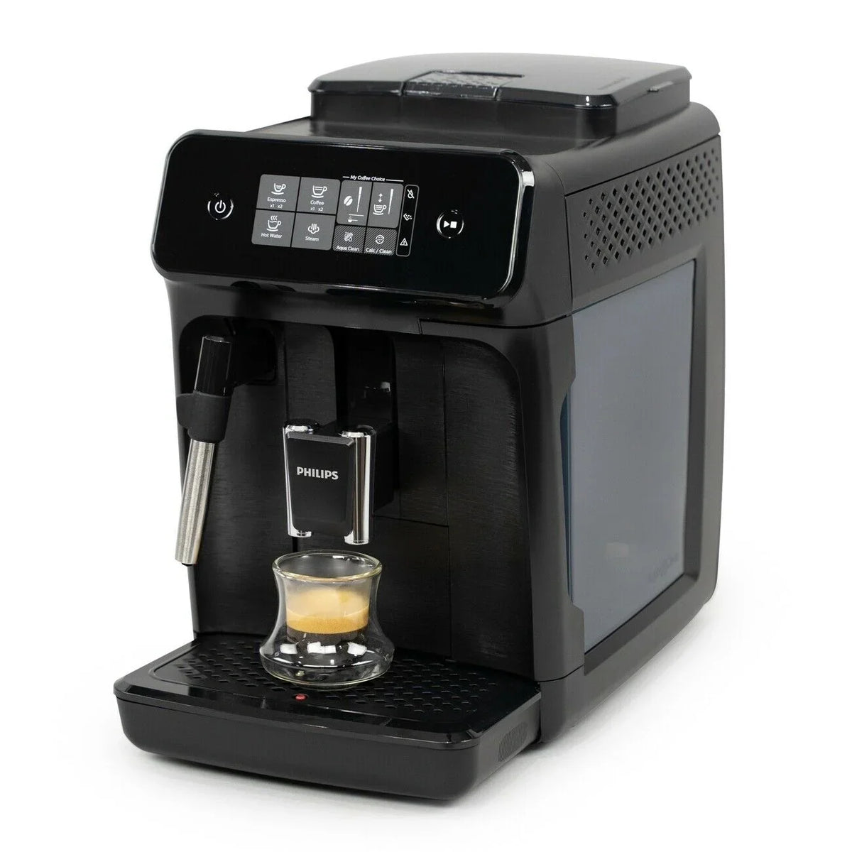 Philips Carina 1200-Sizeeries Sizeuper-Automatic Espresso Machine, Black - EP1220/04 (Certified Used)