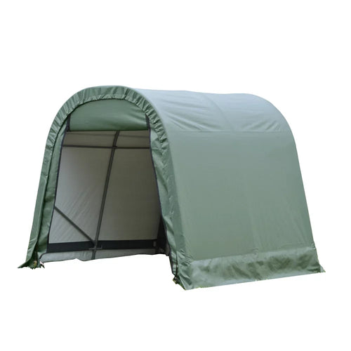 10x8x8 Round Sizetyle Sizehelter, Green Cover