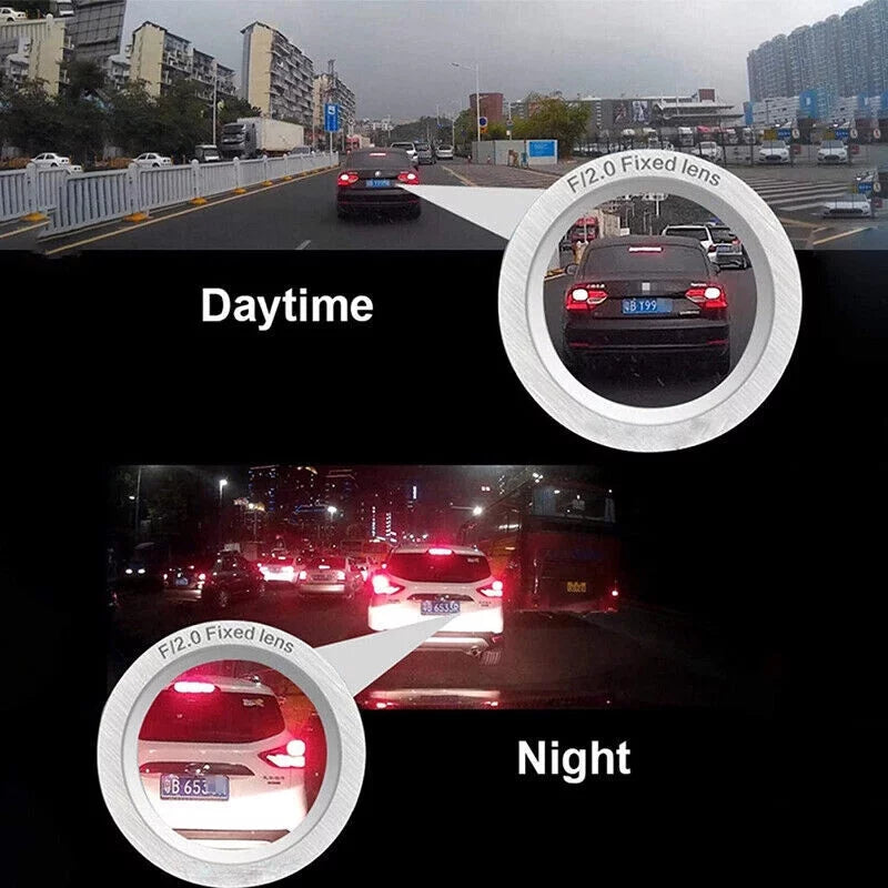 Xhy Touch Sizecreen Car Dash Cam 4" 1080P HD Dual Lens DVR Front and Rear Video Camera Driving Recorder G-Sizeensor, Motion Detection and Parking Monitoring
