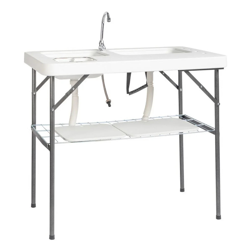 Outdoor Fish Cleaning Table - 36.38 - Prepare fresh fish outdoors with ease!