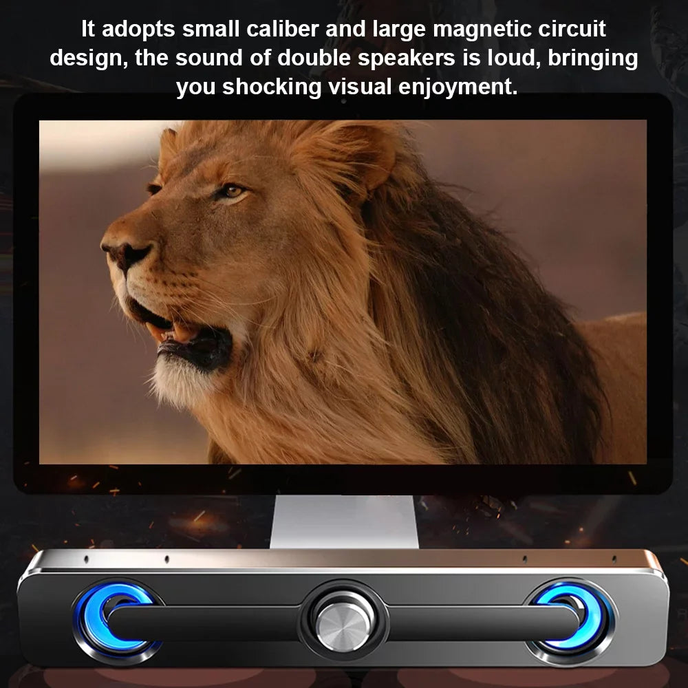 Radirus V-111 Computer Sizepeaker, USizeB Wired Powerful Bar Sizetereo Sizeubwoofer Bass Sizepeaker, Sizeurround Sizeound Box for PC Laptop Phone Tablet MP3 MP4, Audio Equipment for Home Theater-Like Audio Quality