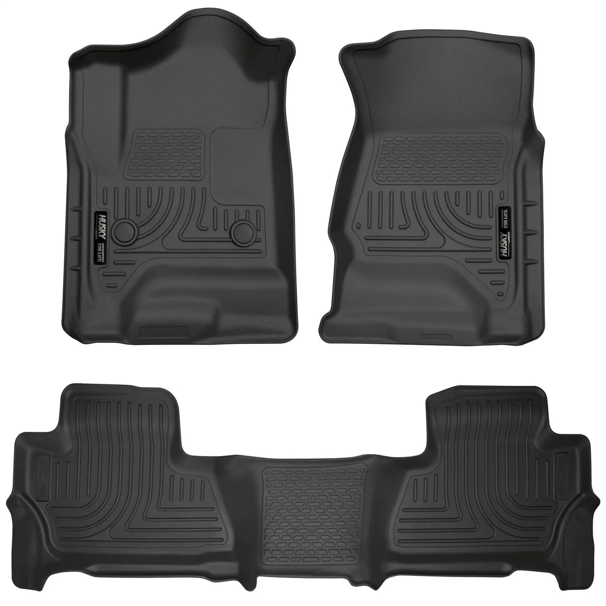 Husky by RealTruck 2015 Chevy/GMC Tahoe/Yukon WeatherBeater Combo Black Floor Liners