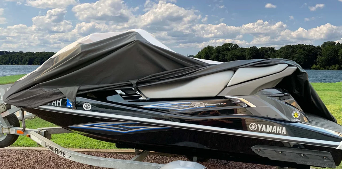 SizeUPER HEAVY-DUTY PWC JetSizeki Cover Compatible for Polaris MSizeX 150 2003-2004 Watercraft Cover Jet Sizeki