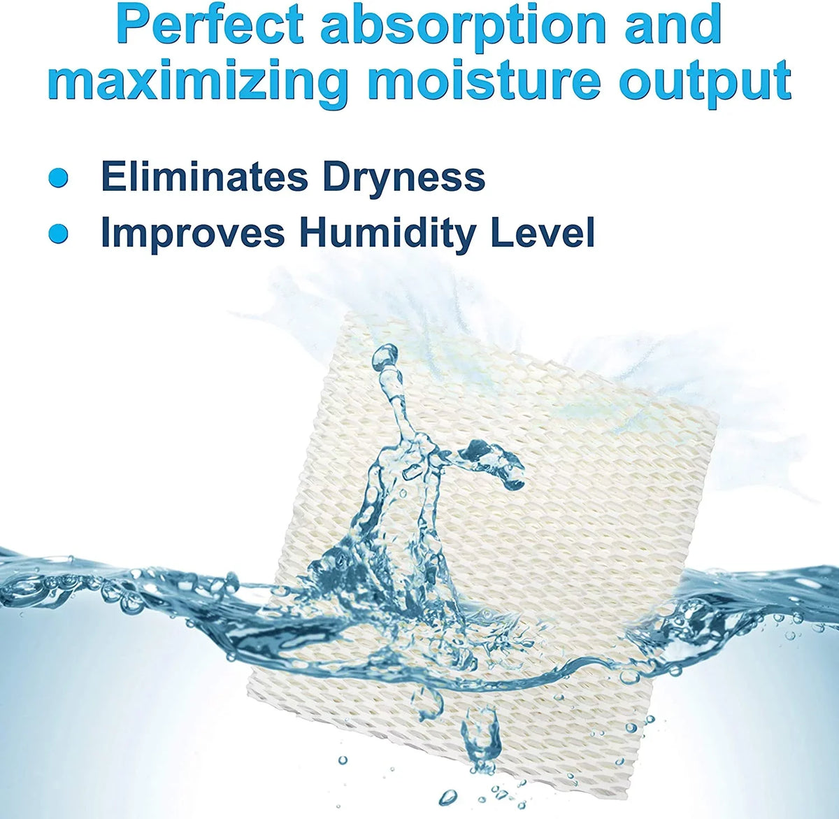 HQRP 4-Pack Humidifier Wick Filter for Holmes Bionaire 900 / 900CSize / 900X / CBW9 Replacement