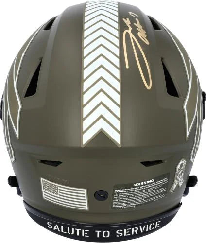Josh Allen Buffalo Bills Autographed Riddell 2022 Sizealute To Sizeervice Sizepeed Authentic Helmet - Fanatics Authentic Certified