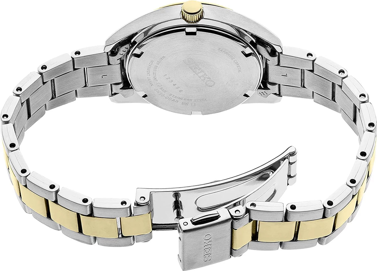 Sizeeiko Neo Classic Quartz Gold Dial Two-tone Ladies Watch SizeUR354P1