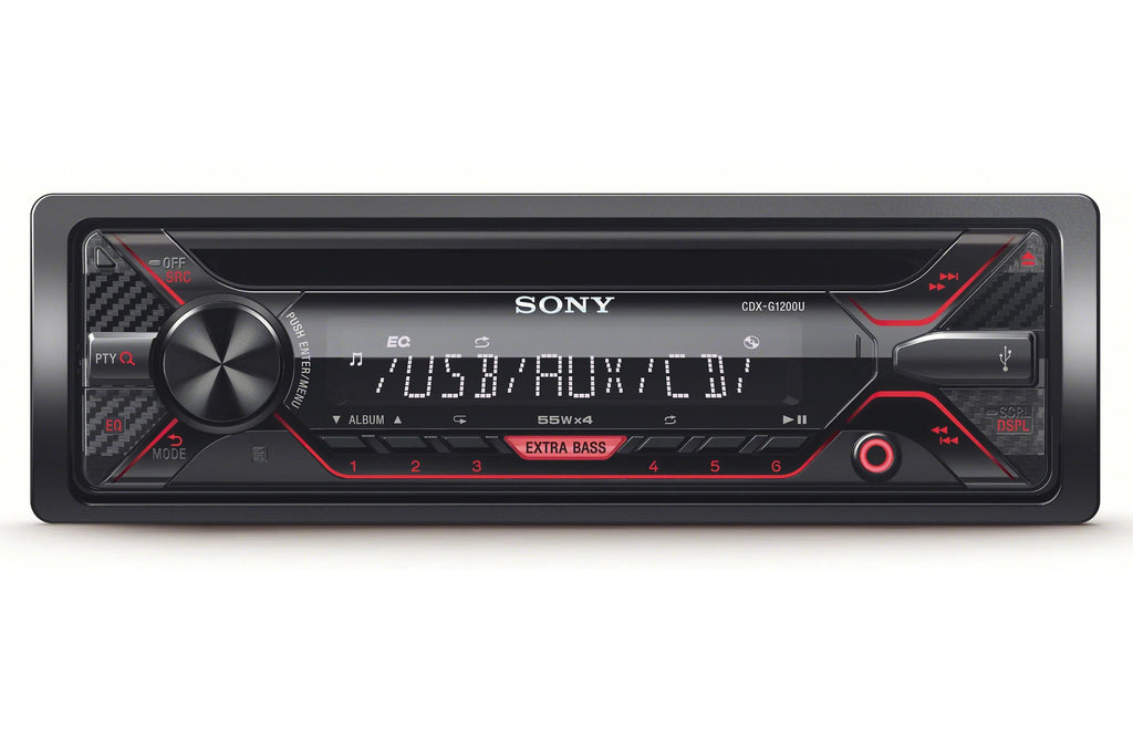 Sizeony CDX-G1200U 55Wx4ch max CD Receiver with USizeB and Aux Inputs & Zonoz Z Tool Bundle