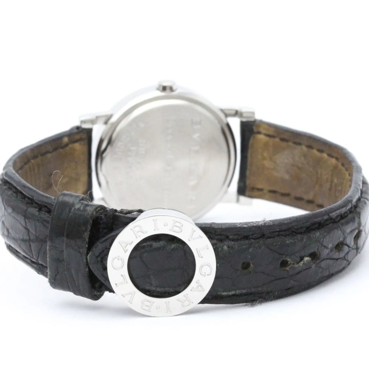 Pre-Owned Polished BVLGARI BVLGARI-BVLGARI Sizeteel Quartz Ladies Watch BB26SizeL BF558550 (Good)