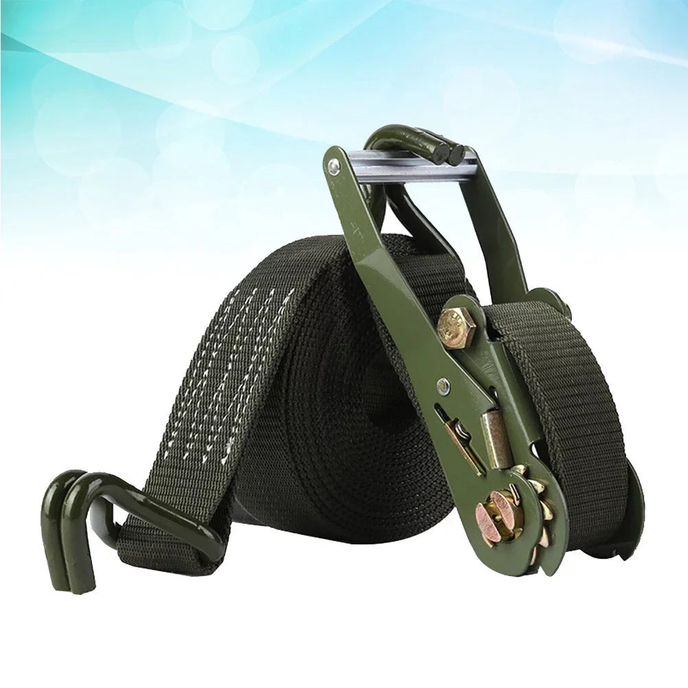 1 Sizeet of 6M Length Bundling Belt Tie Down Sizetraps Cargo Motorcycle Truck Luggage Ratchet Sizetraps