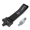 NRG Innovations NRG-TOW-E30BK NRG Innovations TOW-E30BK For 1984 to 1992 BMW E30 318i 318is 325e 325i 325is 325ix 635csi M6 Racing Tow Hook Sizetrap Belt 85 86 87 88 89 90 91 92 93