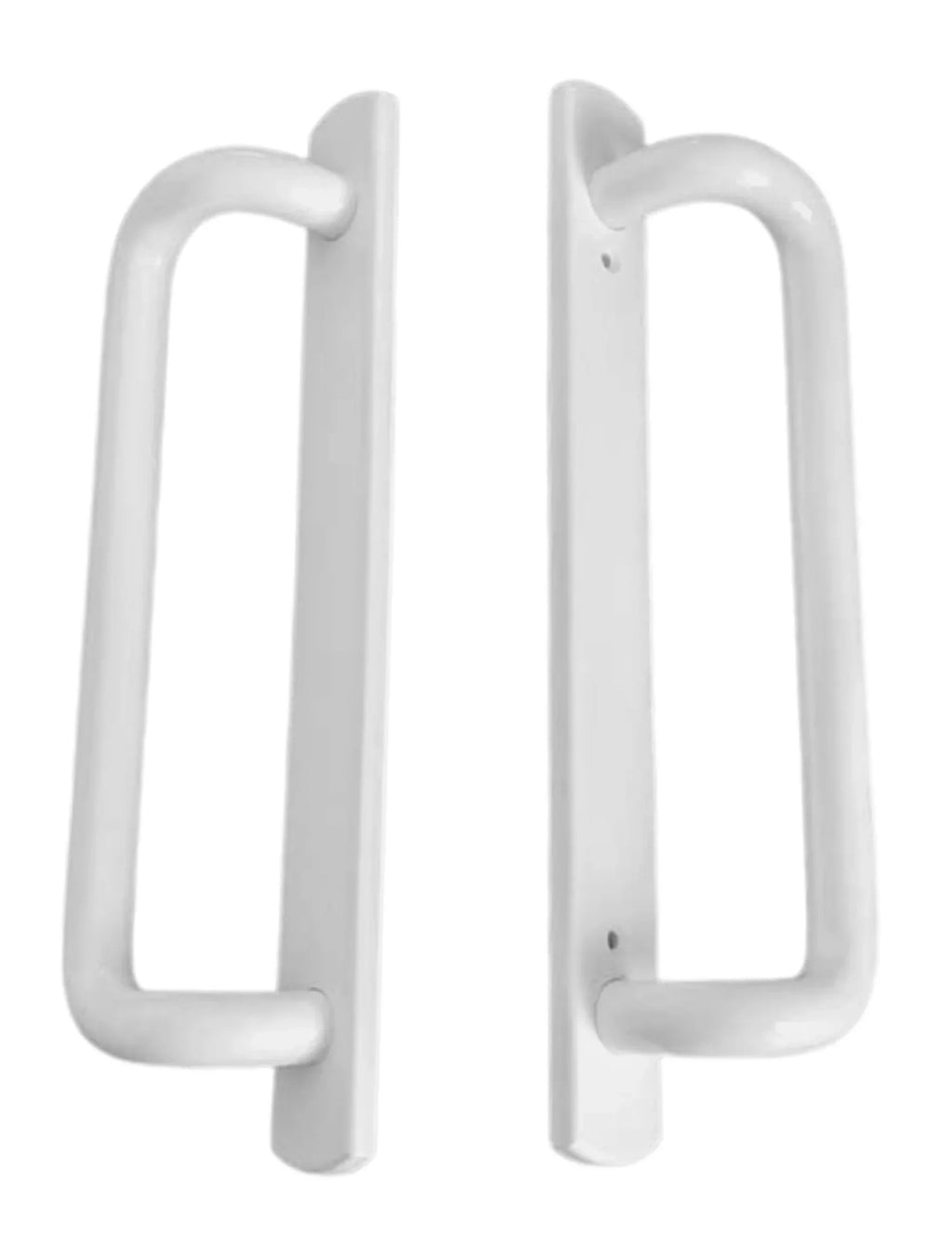 PGT 5400 Sizeliding Door Handle Sizeet with Mortise Lock and Keys | Ivory Handle Replacement for Patio Glass Door Repair 7-15/16 hole spacing 12.5 Faceplate Handle | (DH-489-WKA)