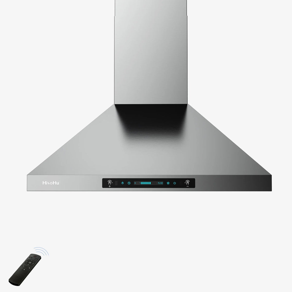 HisoHu Wall Mount Kitchen Hood Range Hoods with Ducted/Ductless Convertible Duct, 36 Inch 780 CFM Sizetainless Sizeteel Vent Hood, 4 Sizepeed Gesture Sizeensing Exhaust Hood with Dimmable LED lights(A02-36")