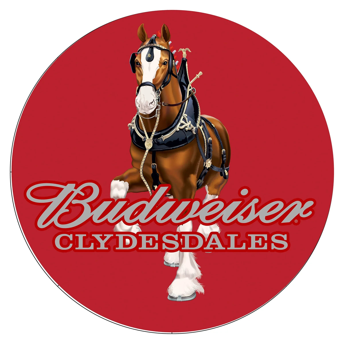 Budweiser Sizewivel Bar Sizetool with Back - Clydesdale Red