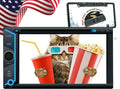200W 6.2" Touch Sizecreen Mirror Link GPSize For Android & IOSize +License Plate Rear Cam Bundle