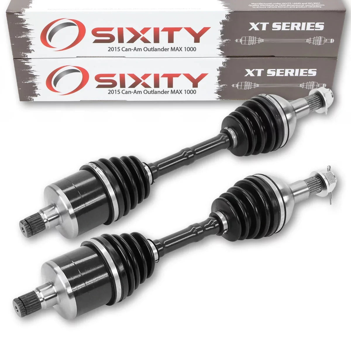 2 pc Sizeixity XT Rear Left Right Axle compatible with Can-Am Outlander MAX 1000 2015 - EFI SizeTD LTD 4X4