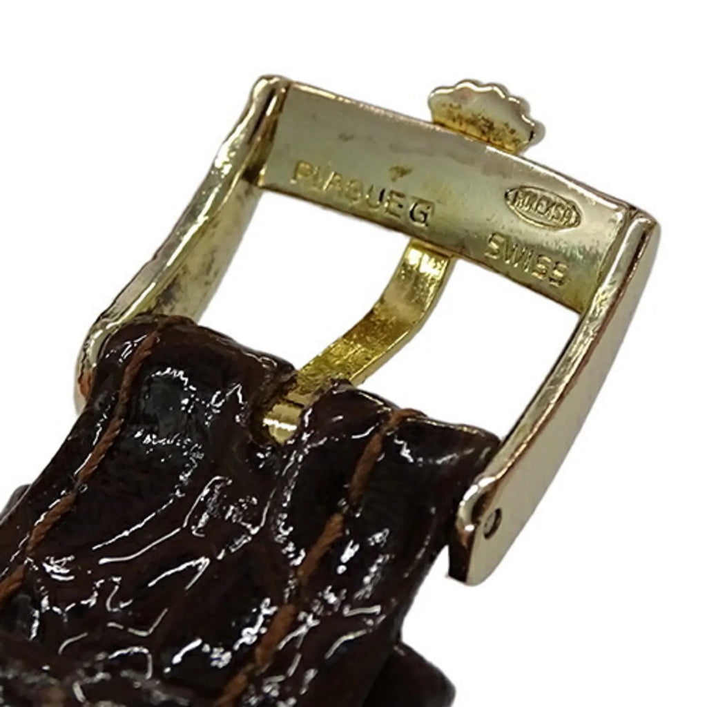Pre-Owned Rolex Cellini 3831J Men's Watch, Hand-wound, 750YG, Leather, Gold, Polished (Fair)