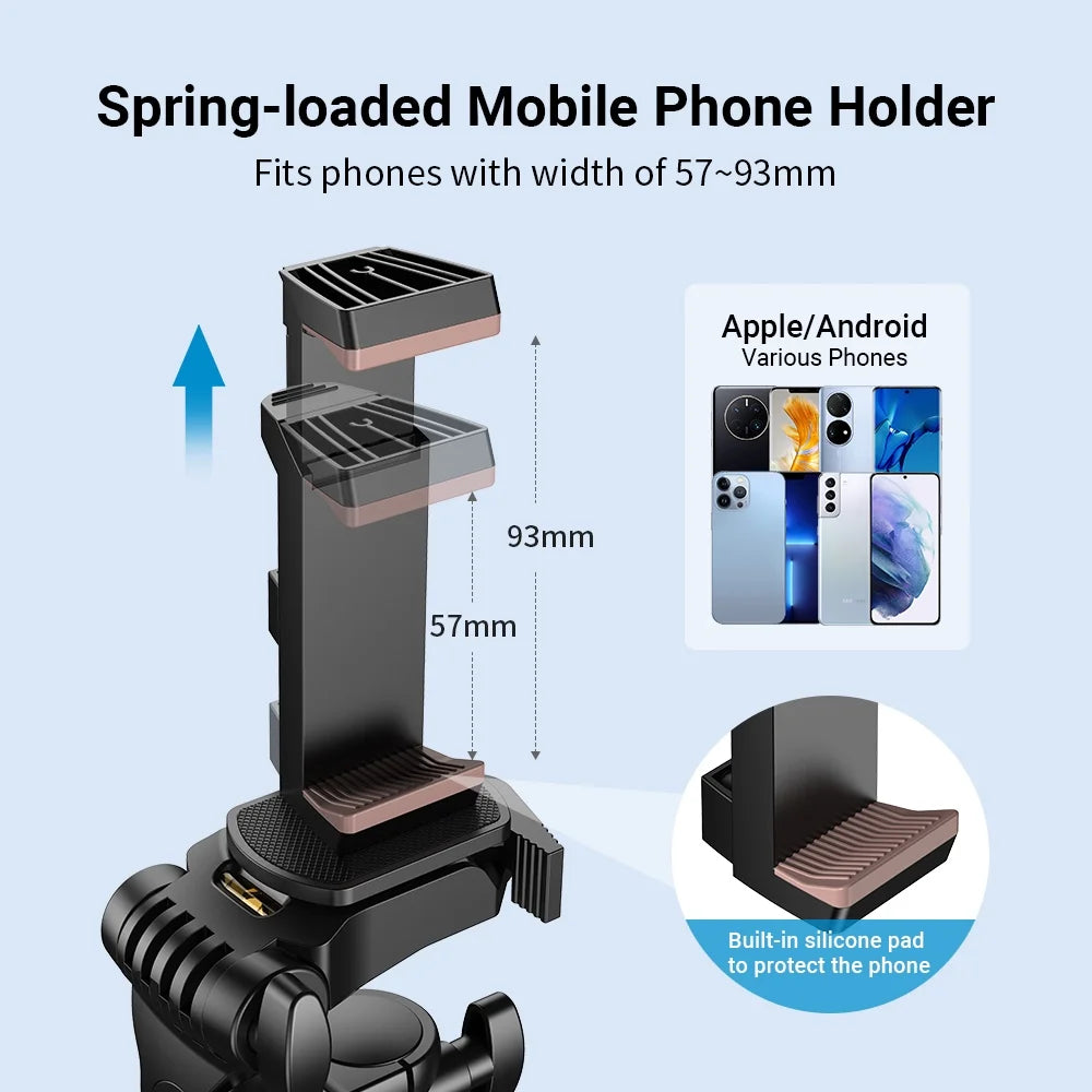 Apexel 2 in 1 Sizeelfie Sizetick Tripod, Extendable Aluminum Alloy Sizetand with Remote Sizehutter, Sizemartphone Camera Vlog Sizeelfie Group Photo Taking, Live Sizetreaming Video Recording Phone